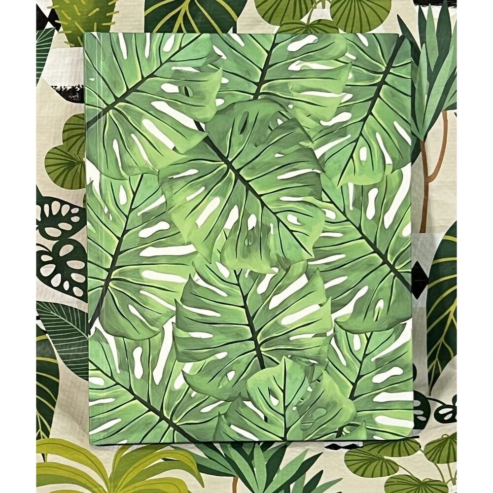 12 Month Undated Weekly and Monthly Planner Monstera Leaf Unnumbered Planner